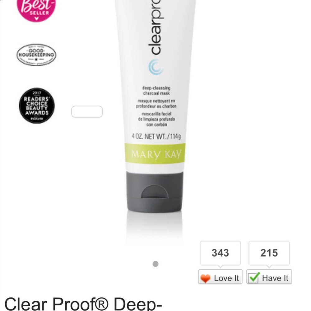 Skin care charcoal Mary Kay